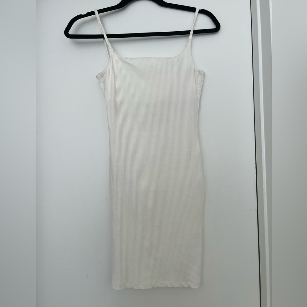 White mini dress